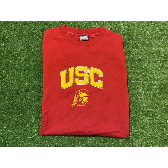 Vintage Champs Team Edition Apparel USC Southern Cal Trojans arch t-shirt XL - Picture 1 of 9